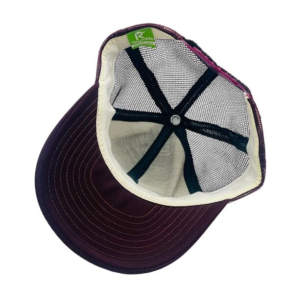 Vintage Texas A&M Aggies Maroon White Snapback Trucker Hat Made In USA Large XL - Picture 5 of 5